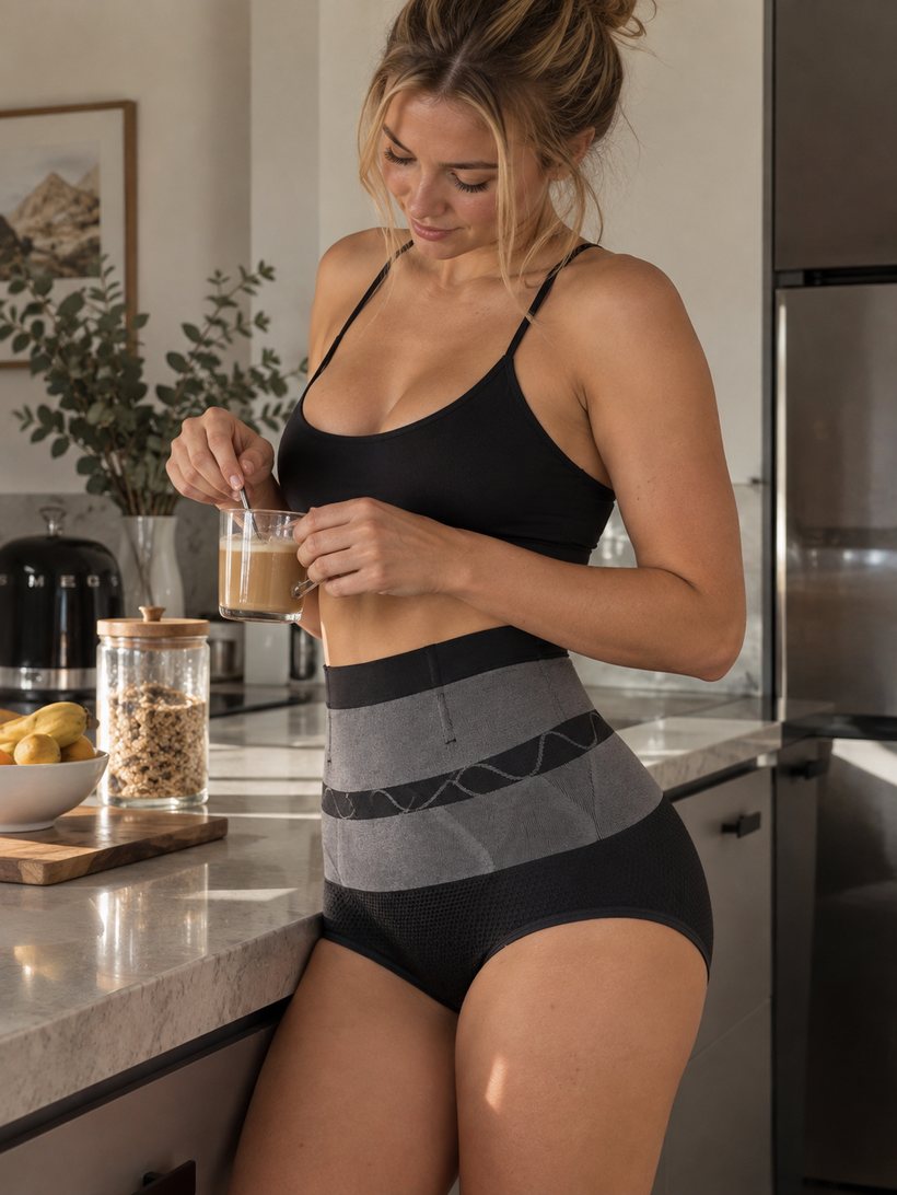 Wearing it in the kitchen in the morning